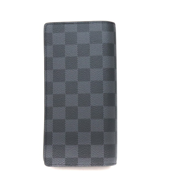 Louis Vuitton Black Wallet Damier Long Graphite Brazza Portefeuille - Picture 3 of 6